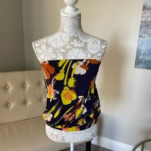 Strapless floral tube top!